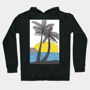 Palm Trees at Sunrise Hoodie